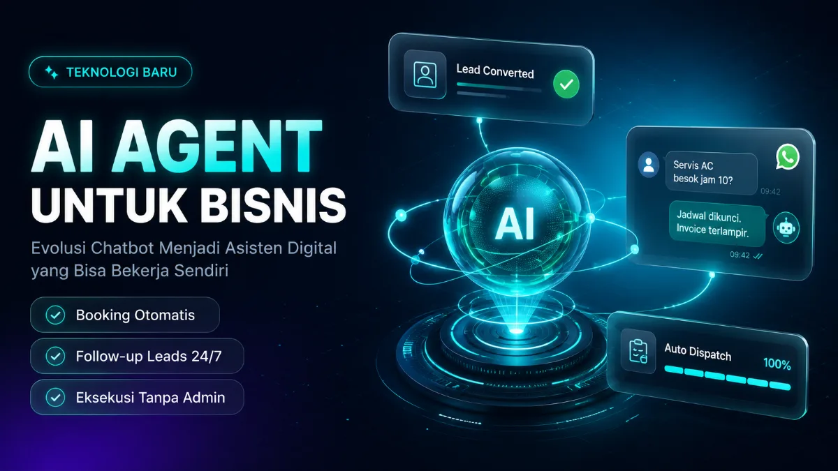 AI Agent untuk Bisnis: Evolusi Chatbot Menjadi Asisten Digital yang Bisa Bekerja Sendiri