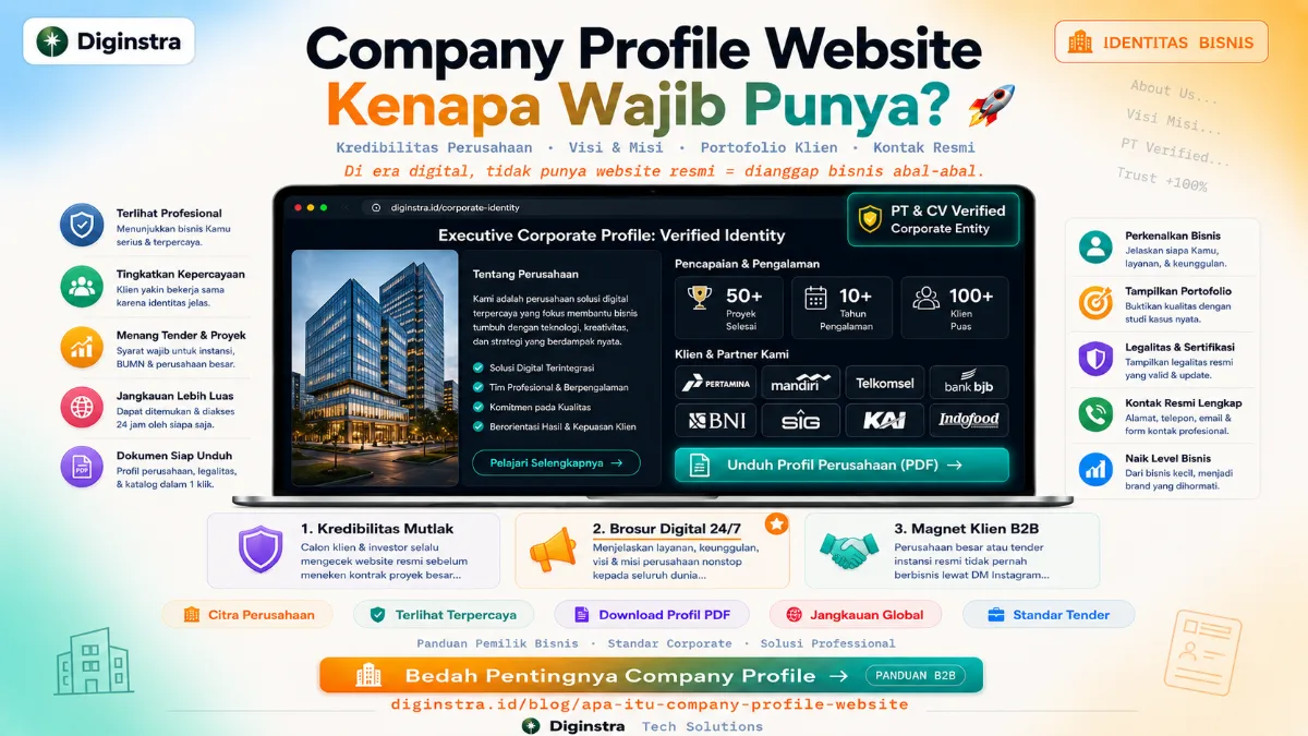 Apa Itu Company Profile Website? Kenapa Setiap Bisnis Wajib Punya