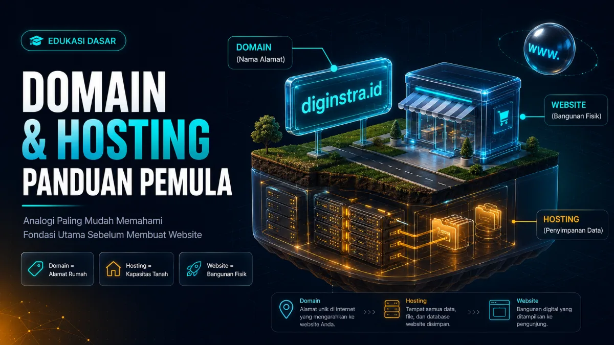 Apa Itu Domain dan Hosting? Panduan Lengkap untuk Pemula yang Mau Buat Website