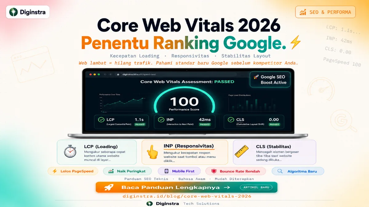 Core Web Vitals 2026: Faktor Google Ranking yang Wajib Diketahui Pemilik Website