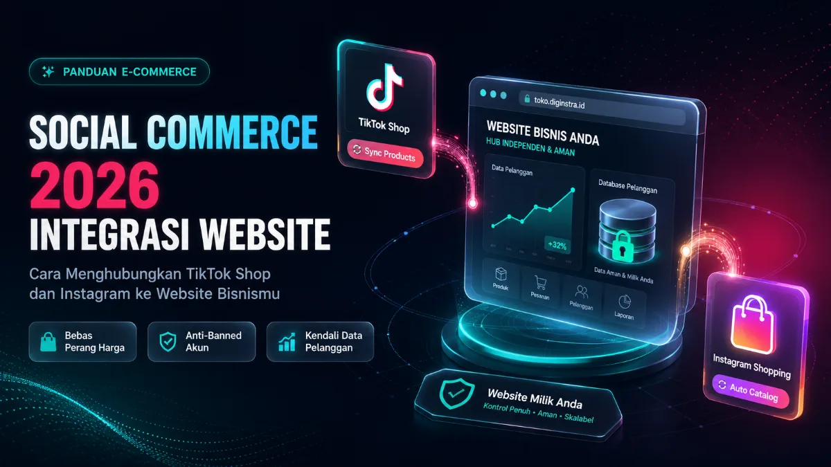 Social Commerce 2026: Cara Menghubungkan TikTok Shop dan Instagram ke Website Bisnismu