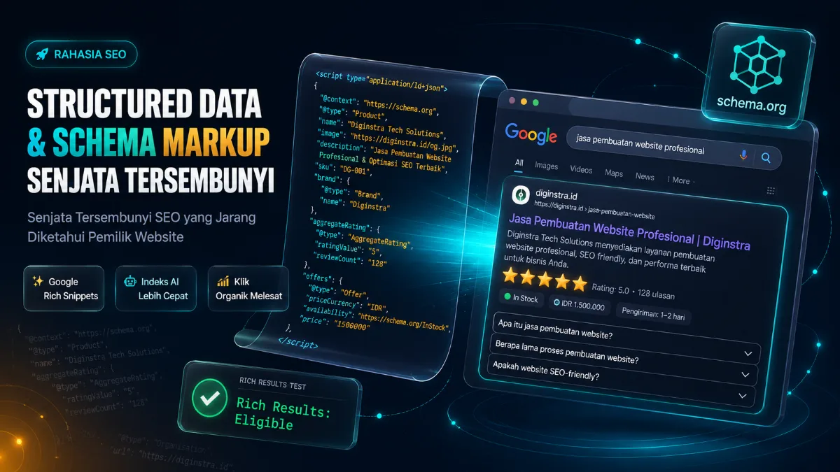 Structured Data dan Schema Markup: Senjata Tersembunyi SEO yang Jarang Diketahui Pemilik Website