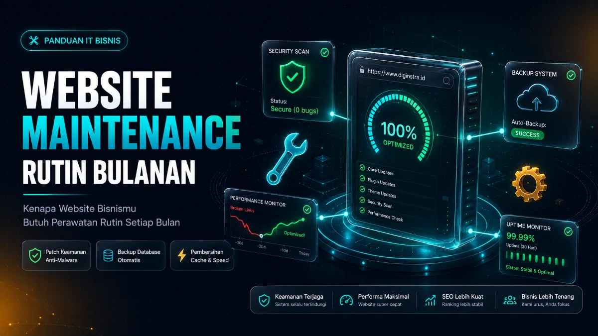 Website Maintenance: Kenapa Website Bisnismu Butuh Perawatan Rutin Setiap Bulan